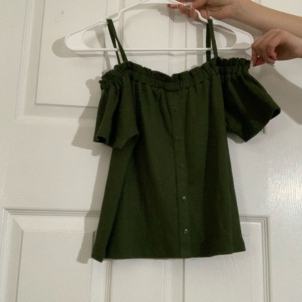 stylish green blouse shirt